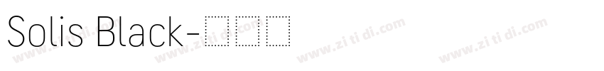 Solis Black字体转换